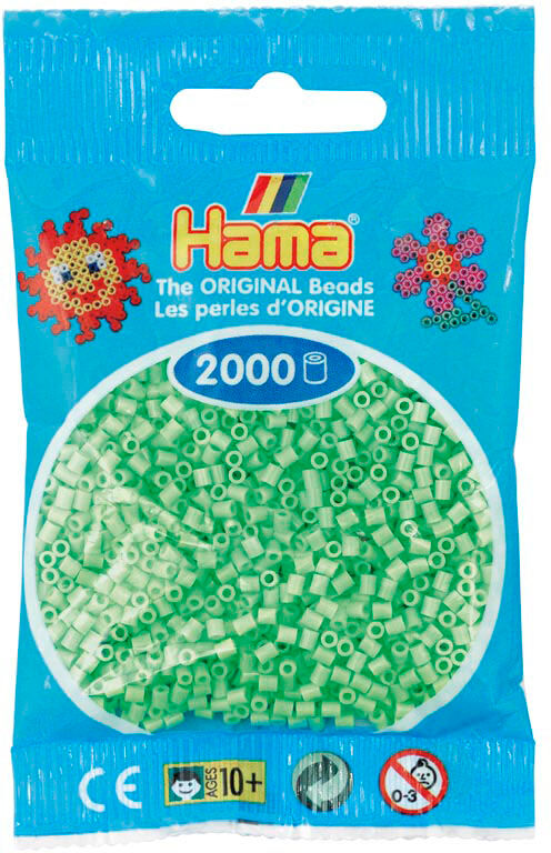 Hama Mini 2000 Perler - Pastell Grønn 47