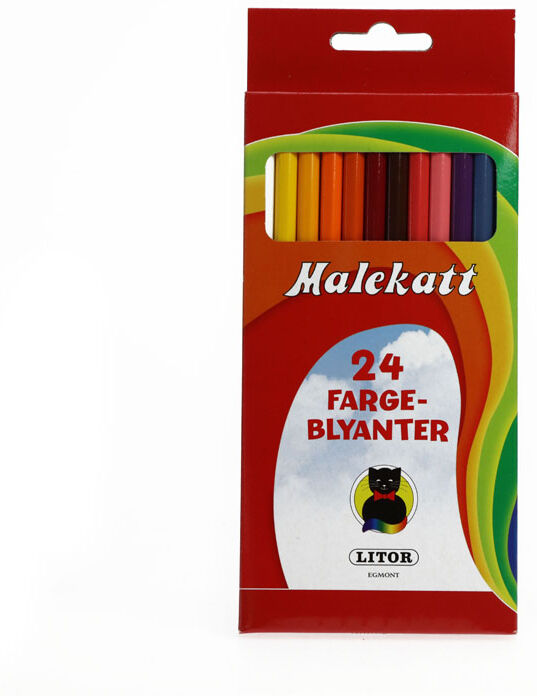 Egmont/ Litor Malekatt - 24 Fargeblyanter