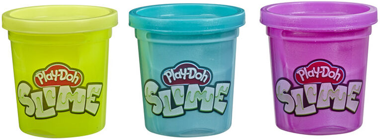 Play-Doh Slime 3-Pakning - Gul, Blå Og Lilla