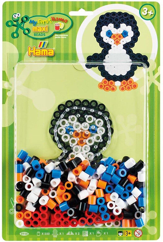 Hama Maxi Perlesett 250 Perler - Pingvin