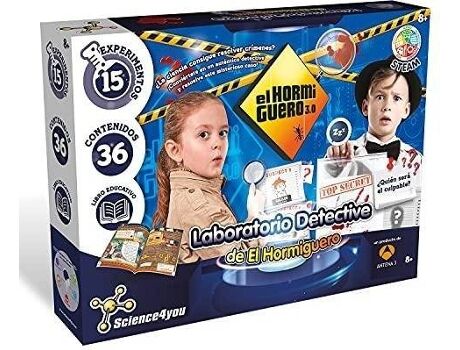 Science 4you Kit de Ciência Laboratorio Detective do Formigueiro (Idade Mínima: 8)