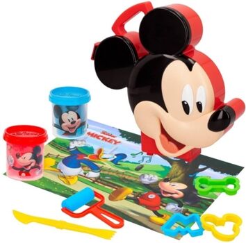 Colorbaby Plasticina Set maleta massa de modelar Mickey com 2 frascos e acessórios