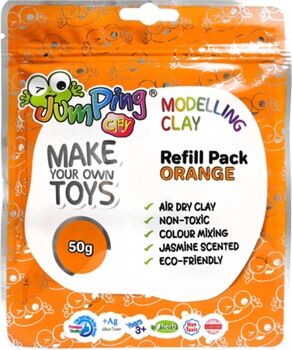 Jumpingclay Recarga de Plasticina Laranja 50gr