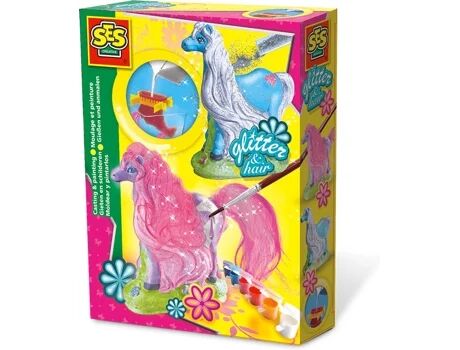 Creative Brinquedo para Pintar Cavalo com Cabelo Glitter