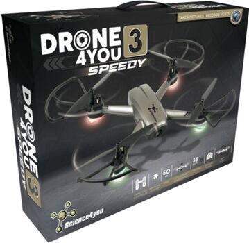 Science4you Jogo Educativo Drone4you Speedy (Idade Mínima: 9 Anos - Drones - Dificuldade: Intermédio)