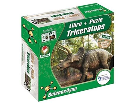 Disfrazzes Livro e Puzzle Triceratops