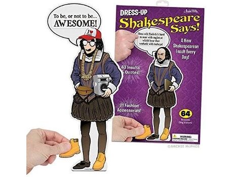 Accoutrements Jogo Magnético de Vestir Bonecos Dress-Up Shakespeare Says (Idade Mínima: 4 Anos - 17.09x10.98x0.51 cm)