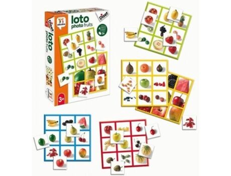 Diset Jogos Educativos Loto Photo Frutas