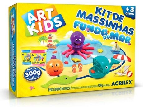 Acrilex Plasticina Art Kids Fundo Do Mar (Idade Mínima: 3 anos)