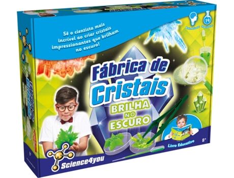 Science4you Jogo Educativo Fábrica de Cristais (Idade Mínima: 9 Anos - Física e Química - Dificuldade: Intermédio)