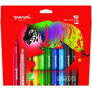 TACTIC Penol Jumbo Tuschpennor 10-Pack