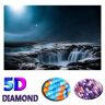 FIYO Fullständig DIY 5D diamantmosaik Vattenfallslandskapsmönster Handgjorda diamantmålning korsstygn