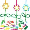 Baker Ross Hänge – pysselset "blomma" med pärlor – pyssel för barn (5-pack)