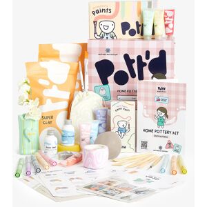 Pott'd Air Dry Clay Home Pottery Kit - Mother's Day Special Edition - pastel+mdsleeve+mdinstructions+penps+pstamps