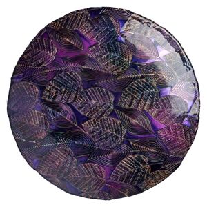 Anton Studio Designs Glass Autumnal Amethyst Bowl - 40cm