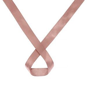 Trimming Shop 10mm x 1 Metre Double Sided Satin Polyester Ribbon for Fabric, DIY Art & Crafts, Bows, Gift Wrapping, Wedding Favors & Home Decorations, Rose Gold