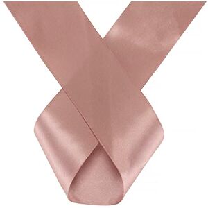 Trimming Shop 40mm x 1 Metre Double Sided Satin Polyester Ribbon for Fabric, DIY Art & Crafts, Bows, Gift Wrapping, Wedding Favors & Home Decorations, Rose Gold