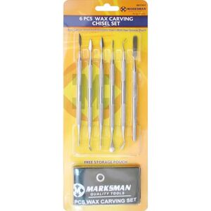 BARGAINS-GALORE 6PC Wax Carving Chisel Set Clay SOAP Jewellery & Pouch Polymer Modelling Hobby
