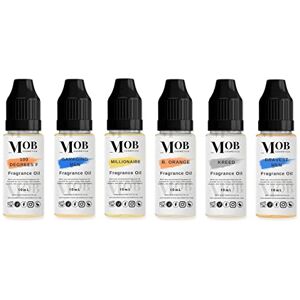 Moments of Bliss Cosmetics 6 x 10mL Luxury and Designer Fragrance Oil Sets - Highly Concentrated Suitable for Soaps, Bath Bombs, Candles, diffusers, Wax Melts and Sprays (Men's Designer)