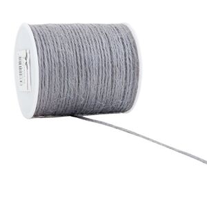 RIBBON WRITER Silver grey colour Natural Jute style cord string twine 2mm x 1 Metre cut from roll