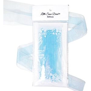 Little Snow Direct&#174; Sheer Organza Ribbon - 25mm (1") 5m Length - Baby Blue