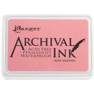 Ranger Archival Ink Pad #0-Rose, Madder