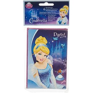 amscan Unique Party 71348 - Disney Cinderella Party Invitations, Pack of 6