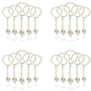 marian Pack of 120 Christening Rosary Acrylic Rosary Beads Mini Rosaries for First Communion Christening Favours, Acrylic, metal