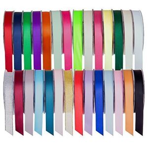 SR SUPER RIBBONS&#174;™- Full Reel 6mm Double Faced Satin Ribbon, 20 Metres on Reel - Baby Pink