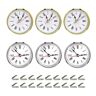 VENEKA 6Pcs Clock Parts for Clock Resin Mold,Clock Pieces for Clock Epoxy Casting Resin