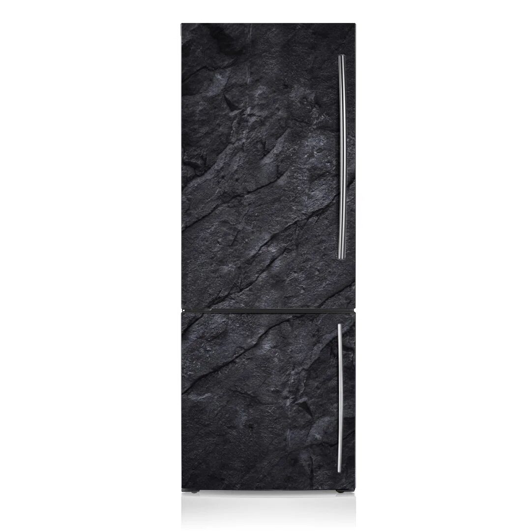 Ivy Bronx Black Coal Freezer Door Sticker black 190.0 H x 70.0 W cm