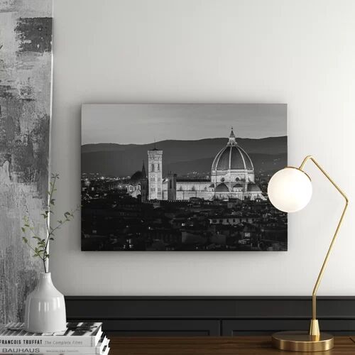 East Urban Home Cathedral of Florence in the Sunset Photographic Print on Canvas East Urban Home  - Size: 30cm H x 20cm W x 3.81cm D