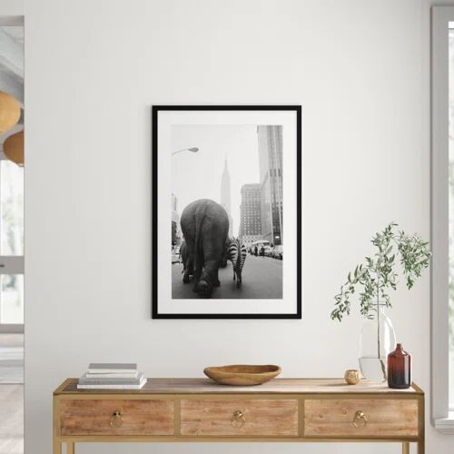 East Urban Home Circus Animals on 33rd Street - Photograph Print East Urban Home Format: Framed Paper, Size: 100 cm H x 70 cm W x 2.3 cm D  - Size: 70 cm H x 100 cm W x 2.3 cm D