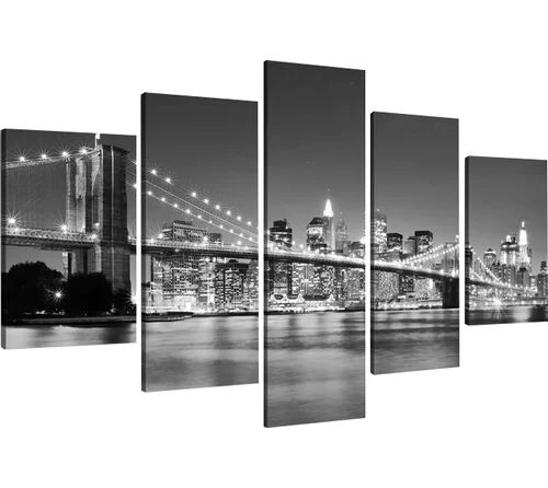 East Urban Home 'New York' Multi-Piece Image Photographic Print on Canvas East Urban Home  - Size: Mini (Under 40cm High)