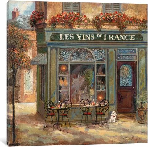 East Urban Home 'Wine Shop' Painting on Wrapped Canvas East Urban Home Size: 66.04cm H x 66.04cm W x 3.81cm D  - Size: 66.04cm H x 101.6cm W x 1.91cm D