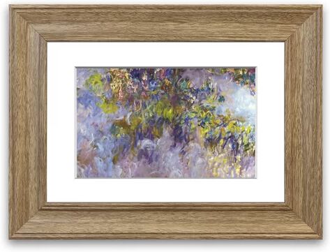 East Urban Home 'Wisteria [1] By Monet Cornwall' Framed Photographic Print East Urban Home Size: 50 cm H x 70 cm W, Frame Options: Teak Woodgrain  - Size: 93 cm H x 126 cm W