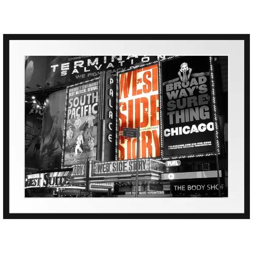 East Urban Home Famous Broadway Programme Framed Photographic Print Poster East Urban Home  - Size: Mini (Under 40cm High)