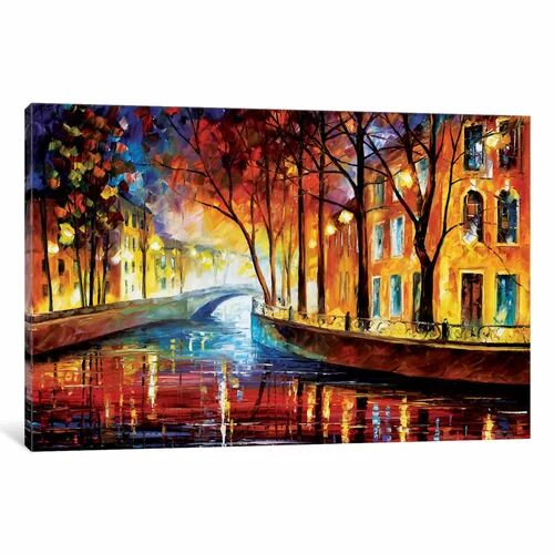 East Urban Home 'Misty Melody' Painting on Wrapped Canvas East Urban Home Size: 66.04cm H x 101.6cm W x 3.81cm D  - Size: 66.04cm H x 101.6cm W x 1.91cm D