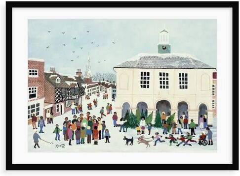 Marlow Home Co. Godalming, Surrey'- Painting Print Marlow Home Co. Format: Framed Paper, Size: 70 cm H x 100 cm W x 2.3 cm D  - Size: 70.6 cm H x 100 cm W x 3.8 cm D