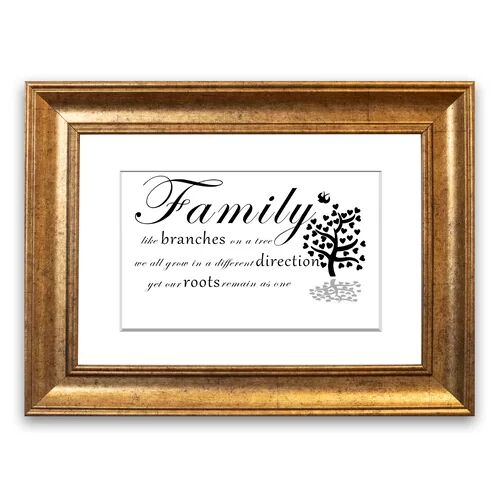 East Urban Home 'Family Like Branches on a Tree Lounge' Framed Photographic Print East Urban Home Size: 50 cm H x 70 cm W, Frame Options: Gold  - Size: 93 cm H x 126 cm W