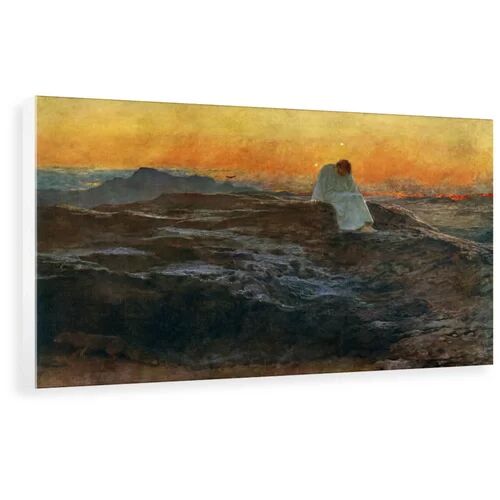East Urban Home Christ in the Wilderness - Painting Print East Urban Home Format: Wrapped Canvas, Size: 48.7 cm H x 80 cm W x 3.8 cm D  - Size: 80 cm H x 62 cm W x 3.8 cm D