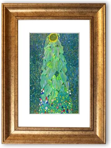 East Urban Home 'The Sunflower By Klimt Cornwall' Framed Photographic Print East Urban Home Size: 126 cm H x 93 cm W, Frame Options: Gold  - Size: 70 cm H x 50 cm W