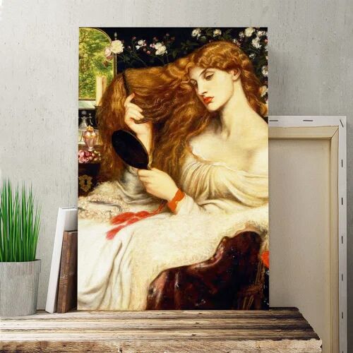 Big Box Art 'Lady Lilith' by Dante Gabriel Rossetti Painting Print on Canvas Big Box Art Size: 100cm H x 70cm W  - Size: 100cm H x 70cm W