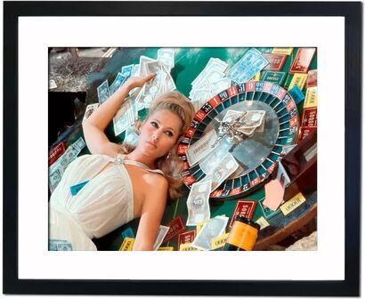 East Urban Home Ursula Andress - Casino Royal Framed Photographic Print East Urban Home  - Size: 18cm H X 97cm W X 50cm D