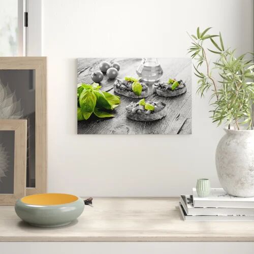 East Urban Home Tasty Italian Bruchetta Graphic Print on Canvas East Urban Home Size: 40cm H x 60cm W  - Size: 70cm H x 100cm W