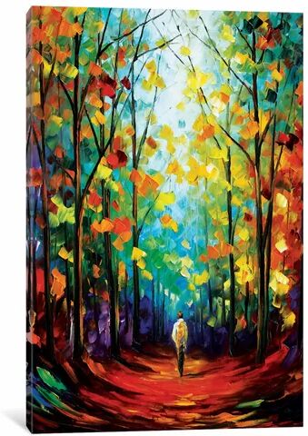 East Urban Home 'Morning Mood' Painting on Wrapped Canvas East Urban Home Size: 66.04cm H x 45.72cm W x 3.81cm D  - Size: 93.98cm H x 93.98cm W x 1.91cm D