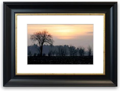 East Urban Home 'Yorkshire Dales Winter' Framed Photographic Print East Urban Home Size: 93 cm H x 126 cm W, Frame Options: Black  - Size: 93 cm H x 126 cm W