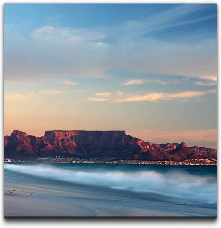 East Urban Home 'Table Mountain Cape Town' Photographic Print on Canvas East Urban Home  - Size: Mini (Under 40cm High)