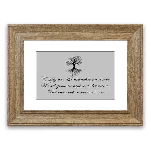 East Urban Home 'Family are Like Branches' Framed Photographic Print East Urban Home Size: 93 cm H x 126 cm W, Frame Options: Teak  - Size: 93 cm H x 126 cm W