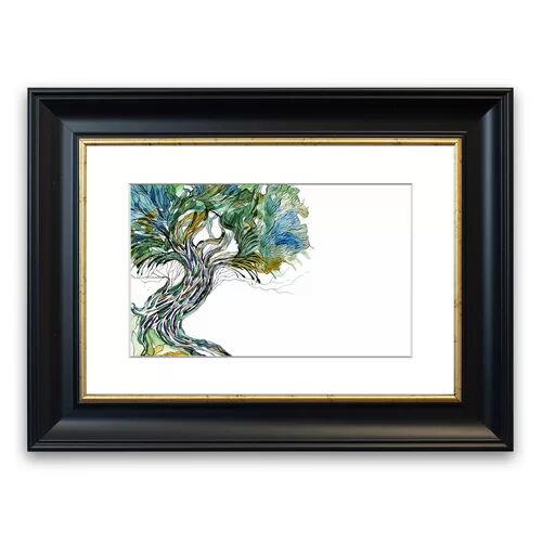 East Urban Home 'Tree of Life Cornwall' Framed Photographic Print East Urban Home Size: 50 cm H x 70 cm W, Frame Options: Grey  - Size: 50 cm H x 70 cm W